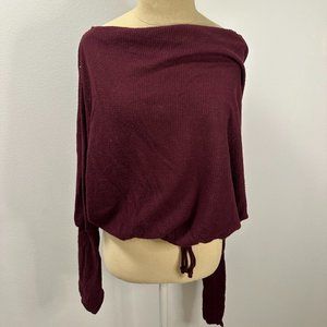 Urban Outfitters Waffle Knit Off the Shoulder Top